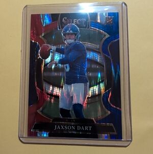 2025 Panini Select Jaxon Dart Concourse Rookie #93 Red & Blue Shock Giants